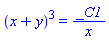 (x+y)^3 = _C1/x