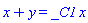 x+y = _C1*x