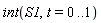 int(S1, t = 0 .. 1)