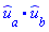 Physics:-Vectors:-`.`(_u_[a], _u_[b])