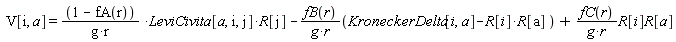 V[i, a] = (1-fA(r))*LeviCivita[a, i, j]*R[j]/(g*r)-fB(r)*(-R[a]*R[i]+KroneckerDelta[i, a])/(g*r)+fC(r)*R[i]*R[a]/(g*r)