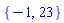 {-1, 23}