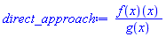 (f(x))(x)/g(x)