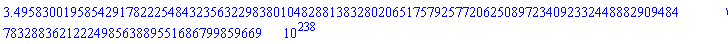 0.3495830019585429178222548432356322983801048288138328020651757925772062508972340923324488829094847832883621222498563889551686799859669e239