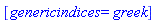 [genericindices = greek]