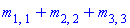 m[1, 1]+m[2, 2]+m[3, 3]