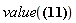 value(%M[determinant])