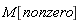 M[nonzero]