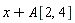 x+A[2, 4]