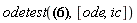 odetest(x(t) = (1/4)*sin(2*t)*(2*Heaviside(t-Pi)+2*Heaviside(t)-1), [ode, ic])