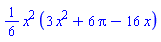 (1/6)*x^2*(3*x^2+6*Pi-16*x)