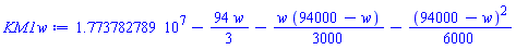17737827.89-(94/3)*w-(1/3000)*w*(94000-w)-(1/6000)*(94000-w)^2