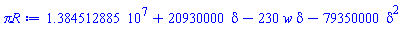 13845128.85+20930000*delta-230*w*delta-79350000*delta^2