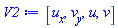 [diff(u(x, y, t), x), diff(v(x, y, t), y), u(x, y, t), v(x, y, t)]