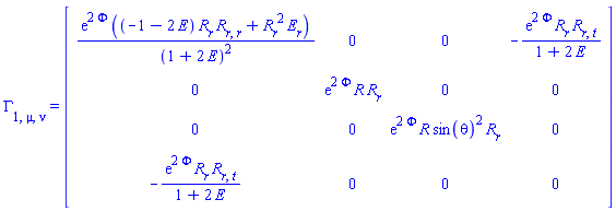 Physics:-Christoffel[1, mu, nu] = Matrix(%id = 36893488152493016716)