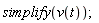 simplify(v(t))