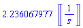 2.236067977*Units:-Unit(1/s)