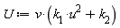 U := v*(u^2*k[1]+k[2])