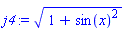 (1+sin(x)^2)^(1/2)