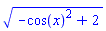 (-cos(x)^2+2)^(1/2)