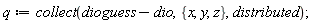 q := collect(dioguess-dio, {x, y, z}, distributed)
