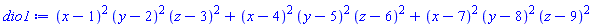 (x-1)^2*(y-2)^2*(z-3)^2+(x-4)^2*(y-5)^2*(z-6)^2+(x-7)^2*(y-8)^2*(z-9)^2