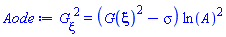 (diff(G(xi), xi))^2 = (G(xi)^2-sigma)*ln(A)^2