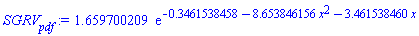 1.659700209*exp(-.3461538458-8.653846156*x^2-3.461538460*x)