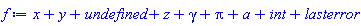 x+y+undefined+z+gamma+Pi+a+int+lasterror