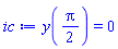 y((1/2)*Pi) = 0