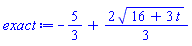 -5/3+(2/3)*(16+3*t)^(1/2)