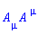 A[mu]*A[`~mu`]