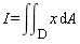 I = int(`&int;D`*x, A)