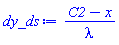 (C2-x)/lambda