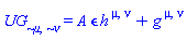 UG[`~mu`, `~nu`] = A*epsilon*h[`~mu`, `~nu`]+Physics:-g_[`~mu`, `~nu`]