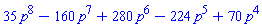 35*p^8-160*p^7+280*p^6-224*p^5+70*p^4