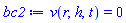 v(r, h, t) = 0