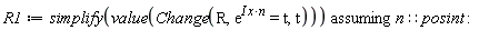 R1 := `assuming`([simplify(value(Change(R, exp(I*x*n) = t, t)))], [n::posint])