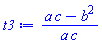 (a*c-b^2)/(a*c)